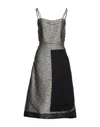 Maison Margiela Midi Dresses In Grey