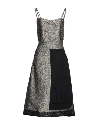 Maison Margiela Midi Dresses In Grey