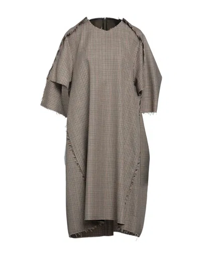 Maison Margiela Midi Dresses In Beige
