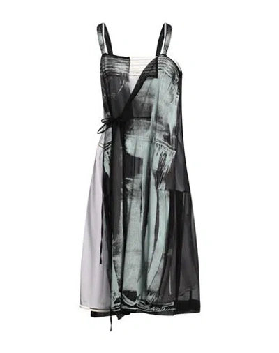 Maison Margiela Woman Midi Dress Lilac Size 6 Silk In Purple