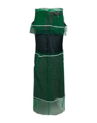 Maison Margiela Woman Midi Dress Midnight Blue Size 4 Wool In Green