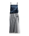Maison Margiela Woman Midi Dress Midnight Blue Size 6 Wool, Viscose, Polyamide In Blue