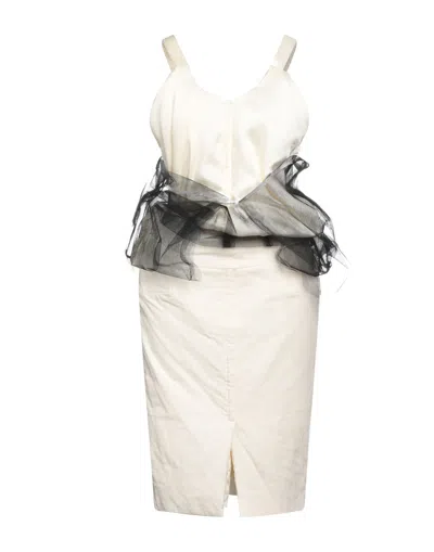 Maison Margiela Midi Dresses In White