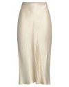 Maison Margiela Woman Midi Skirt Beige Size 8 Silk In Beige