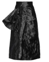 Maison Margiela Asimmetryc Longuette Skirt With Bows In Black