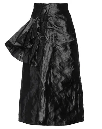Maison Margiela Bow-detail Pencil Midi Skirt In Black