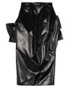 Maison Margiela Woman Midi Skirt Black Size 2 Polyester, Cotton, Elastane, Polyurethane In Black