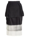 Maison Margiela Woman Midi Skirt Charcoal Size 4 Polyamide In Grey
