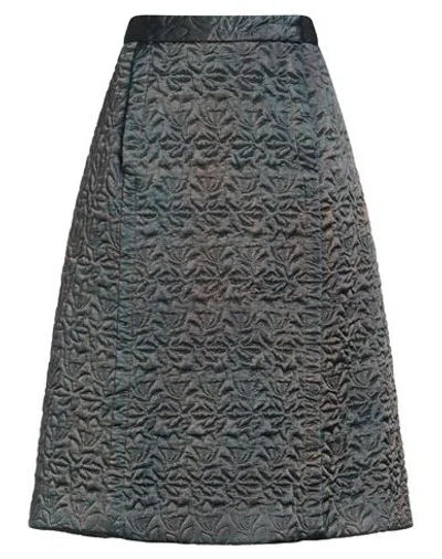 Maison Margiela Woman Midi Skirt Deep Teal Size 10 Acetate In Green
