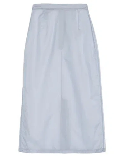 Maison Margiela Woman Midi Skirt Grey Size 8 Polyamide