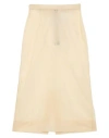 Maison Margiela Woman Midi Skirt Ivory Size 8 Polyamide In White