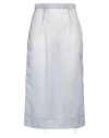 Maison Margiela Woman Midi Skirt Lilac Size 4 Polyamide In Blue