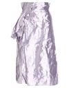 Maison Margiela Woman Midi Skirt Lilac Size 6 Polyester, Metallic Fiber, Silk