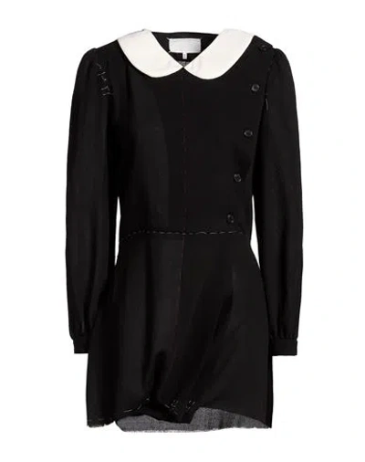 Maison Margiela Woman Mini Dress Black Size 6 Virgin Wool