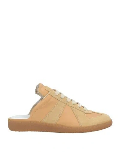Maison Margiela Woman Mules & Clogs Apricot Size 8 Soft Leather In Orange