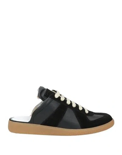 Maison Margiela Woman Mules & Clogs Black Size 7.5 Soft Leather