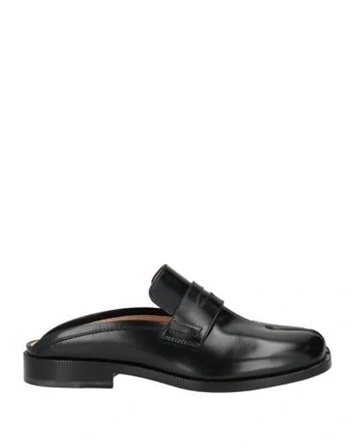 Maison Margiela Woman Mules & Clogs Black Size 8 Leather