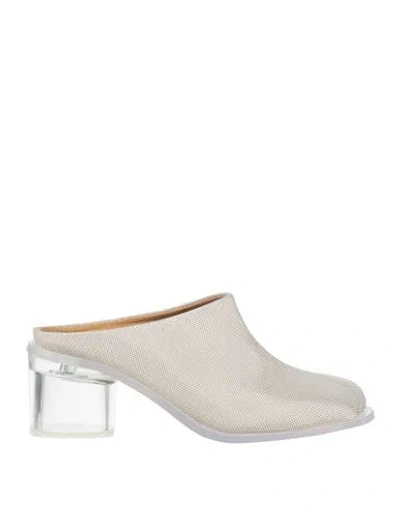 Maison Margiela Woman Mules & Clogs Off White Size 6 Leather