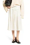 Maison Margiela Beige Aloe Anonymity Of The Lining Skirt In Off-white