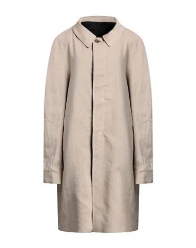 Maison Margiela Woman Overcoat & Trench Coat Beige Size 14 Cotton, Acetate