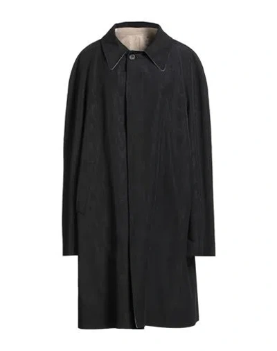 Maison Margiela Woman Overcoat & Trench Coat Black Size 4 Cotton, Acetate, Linen