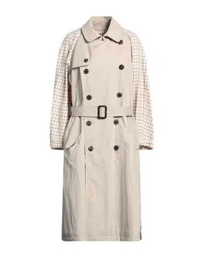 Maison Margiela Woman Overcoat & Trench Coat Cream Size 14 Cotton, Polyamide In White