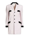 Maison Margiela Woman Overcoat & Trench Coat Light Pink Size 12 Linen, Silk, Cotton, Modal In Pink