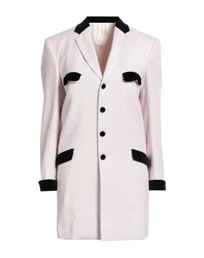 Maison Margiela Woman Overcoat & Trench Coat Light Pink Size 12 Linen, Silk, Cotton, Modal