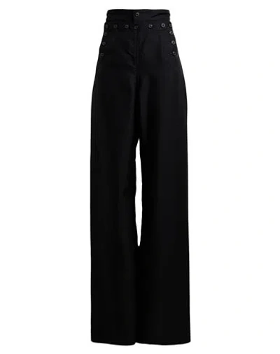 Maison Margiela Woman Pants Black Size 4 Wool, Mohair Wool