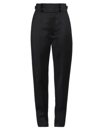 Maison Margiela Woman Pants Black Size 6 Wool, Viscose, Cotton