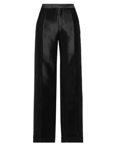 Maison Margiela Woman Pants Black Size 8 Viscose, Cotton, Silk