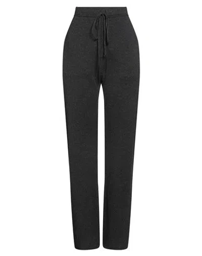 Maison Margiela Woman Pants Charcoal Size L Wool, Cashmere In Black