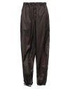 Maison Margiela Woman Pants Dark Brown Size 8 Polyamide