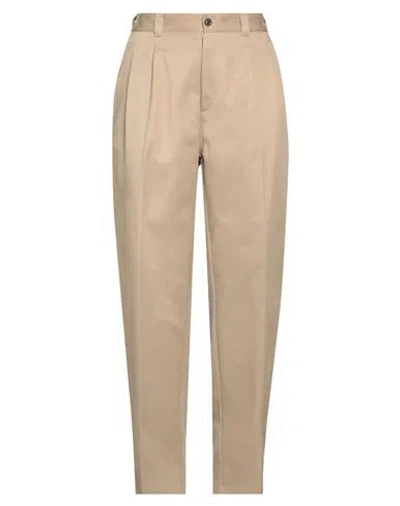 Maison Margiela Woman Pants Khaki Size 8 Polyester, Cotton, Virgin Wool In Beige