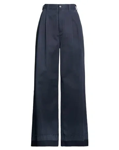 Maison Margiela Woman Pants Midnight Blue Size 6 Cotton