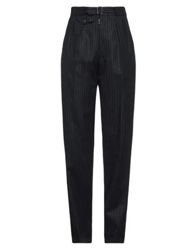 Maison Margiela Woman Pants Midnight Blue Size 8 Wool