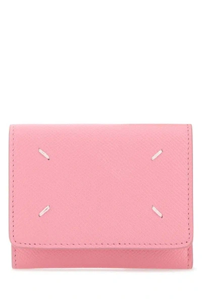 Maison Margiela Woman Pink Leather Wallet