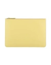 Maison Margiela Woman Pouch Lime Green Size - Cow Leather, Brass, Zinc, Copper, Aluminum