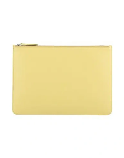 Maison Margiela Woman Pouch Lime Green Size - Cow Leather, Brass, Zinc, Copper, Aluminum