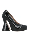 Maison Margiela Elegant Leather Sketch Pumps With 12 Cm Heel Height In Black