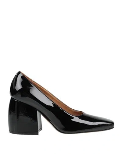 Maison Margiela Woman Pumps Black Size 11 Leather