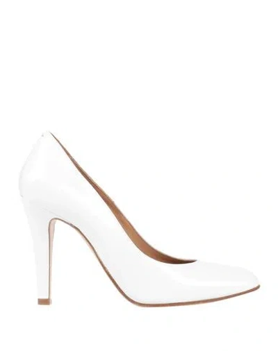 Maison Margiela Woman Pumps White Size 8 Soft Leather