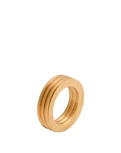 Maison Margiela Woman Ring Gold Size Iv Metal