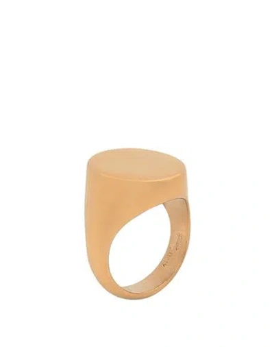 Maison Margiela Woman Ring Gold Size V 925/1000 Silver