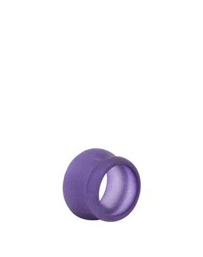Maison Margiela Woman Ring Purple Size Iv Plastic