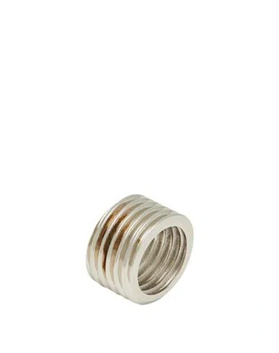 Maison Margiela Woman Ring Silver Size Iii Brass