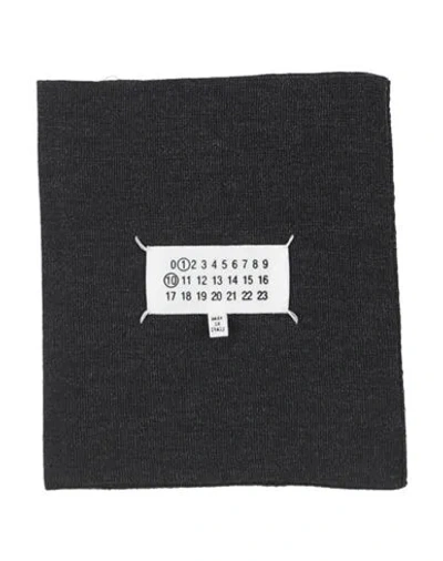 Maison Margiela Woman Scarf Charcoal Size M Wool