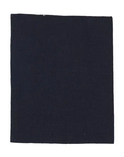 Maison Margiela Woman Scarf Navy Size L Wool In Blue