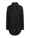 Maison Margiela Woman Shirt Black Size 8 Virgin Wool In Black