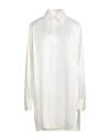 Maison Margiela Woman Shirt Off White Size 8 Silk